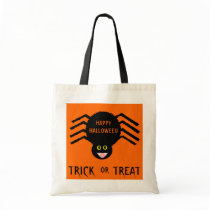 Halloween  Black Spider Trick or Treat Bag