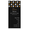 Halloween Boo Menu Card rack cards