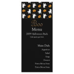 Halloween Boo Menu Card rack cards