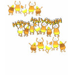 Halloween Candy Corn Black T-Shirt.