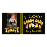 Halloween Candy Corn Custom Photo Card