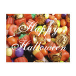 Halloween candy postcard