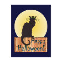 HALLOWEEN CAT by SHARON SHARPE postcards