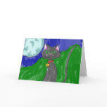 Halloween Cat Greeting Card