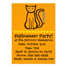 Halloween Cat Custom Announcement