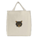 Halloween Cat embroidered bags