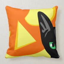 Halloween Cat Pumpkin American MoJo Pillow