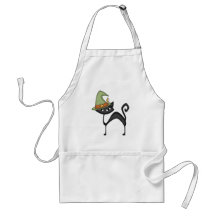 Halloween Cat T-shirts and Gifts Apron