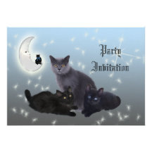Halloween Cats Invitation