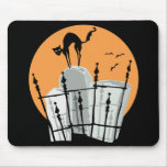 Halloween Cemetery Cat Mouse Mats