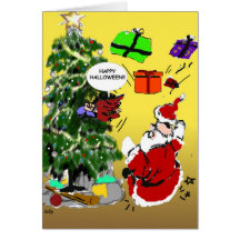 Halloween Christmas Card