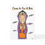 Halloween- Come In For A Bite Dracula Cards