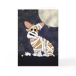 Halloween Corgi Mummy Card