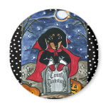 Halloween Count  Dachshund magnets