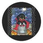 Halloween Count  Dachshund stickers