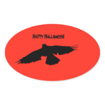 Halloween Crow Card Stickers