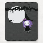 Halloween Cute Witch Violet mousepad