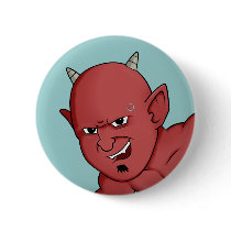Halloween devil pinback buttons