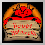 Halloween Devil Poster posters
