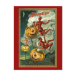 Halloween Devils & JOLs Postcard