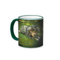 Halloween Dog in Camouflage Coffee Mug