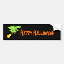 Halloween dragons bumper sticker