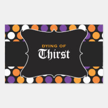 Halloween Drink/Treat Labels Stickers