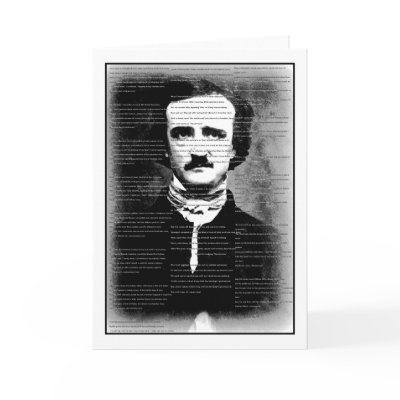 Halloween ... Edgar Allen Poe's Poem, "The Raven" Card by Jerktees