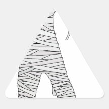 Halloween Egyptian Mummy Sticker