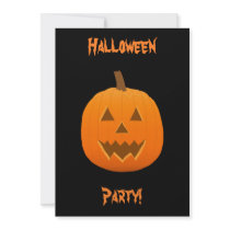 Halloween: Evil Jack-O-Lantern: Invitation Card