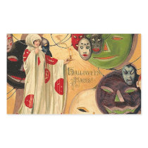 Halloween Faces - Art Deco Sticker
