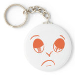 Halloween faces: Sad face keychains