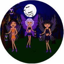 Halloween Faeries The Hallow Sisters Acrylic Cut Out