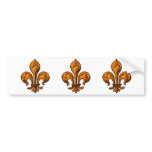 Halloween Fleur de lis bumper stickers