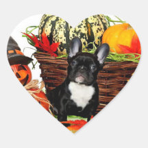 Halloween French bulldog stickers