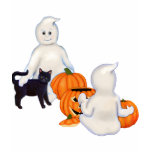 Halloween Friends - Blue Background t-shirts