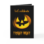 Halloween Fright Night Party Invitation cards