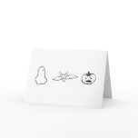 Halloween - Ghost, bat, pumpkin - fun art designs Greeting Card