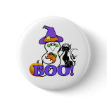 Halloween Ghost Button