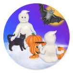 Halloween Ghost Friends Sticker
