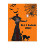 Halloween Ghost Invitation Postcard