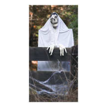 Halloween Ghost Skull - Photo Card