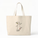 Halloween Ghost Stick Figure Bag