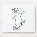 Halloween Ghost Stick Figure Mousepad