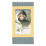 Halloween girl with candle and goblins photo greeting card