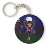 Halloween Gothic Faery Raven Hallow Keychain