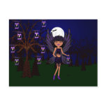 Halloween Gothic Faery Raven Hallow Postcard