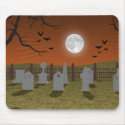 Halloween: Graveyard Scene: mousepads