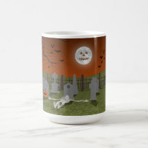Halloween: Graveyard Scene: Mugs