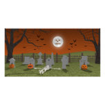 Halloween: Graveyard Scene: photo cards